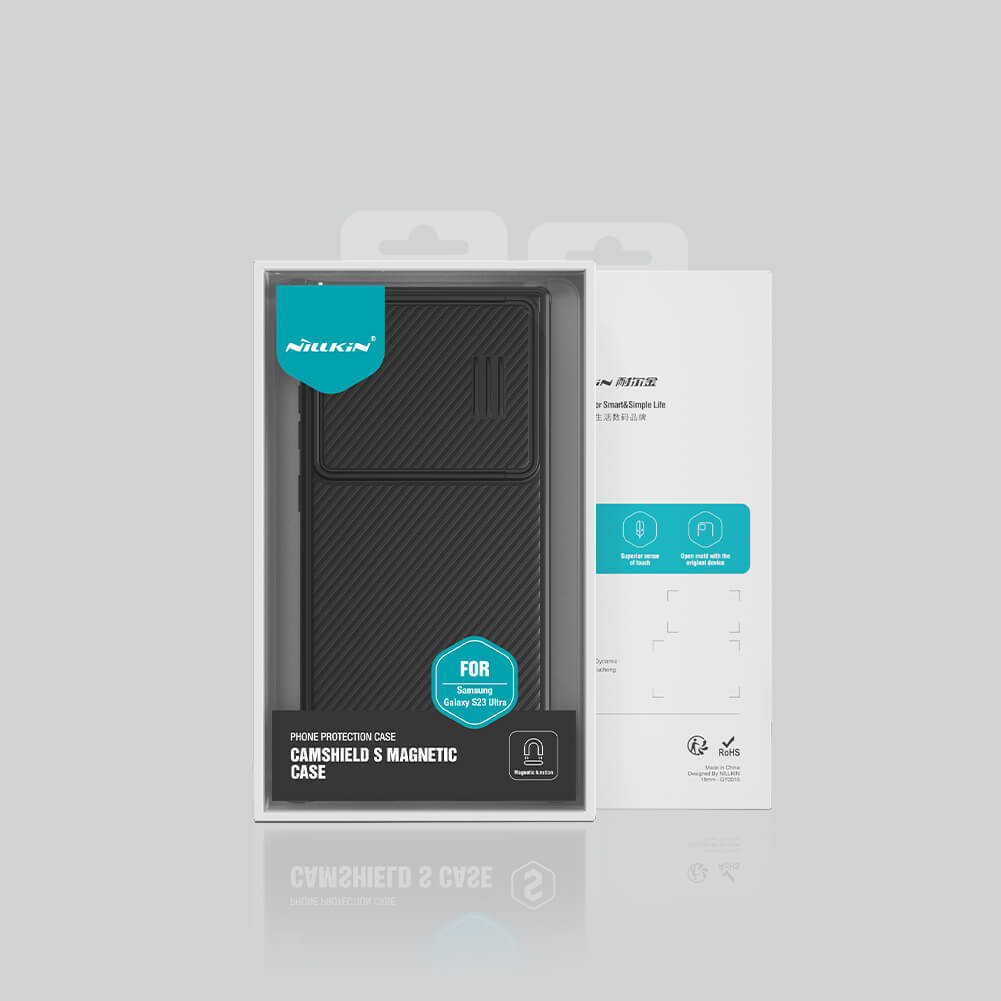 Чехол-крышка NILLKIN для Samsung Galaxy S23 Ultra (серия Camshield S Magnetic case)